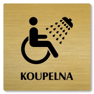 Koupelna, 118x118mm, zlatá, Nevada
